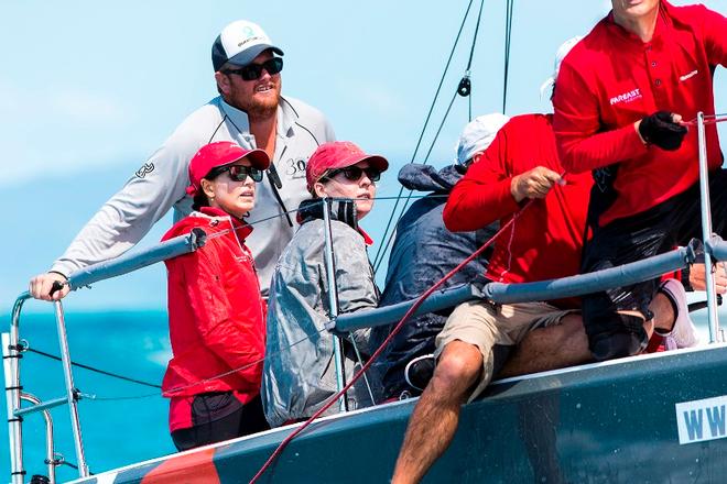 April Jorgensen (red jacket) – Audi Hamilton Island Race Week ©  Andrea Francolini Photography http://www.afrancolini.com/